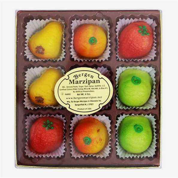 Massepain de Bergen Assortiment de fruits en massepain