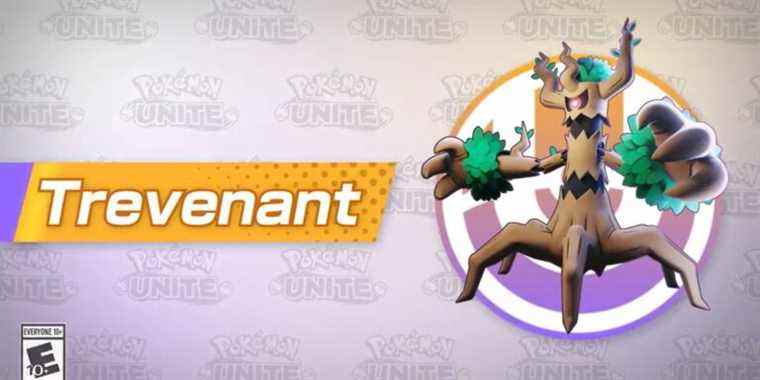 Trevenant arrive sur Pokemon Unite
