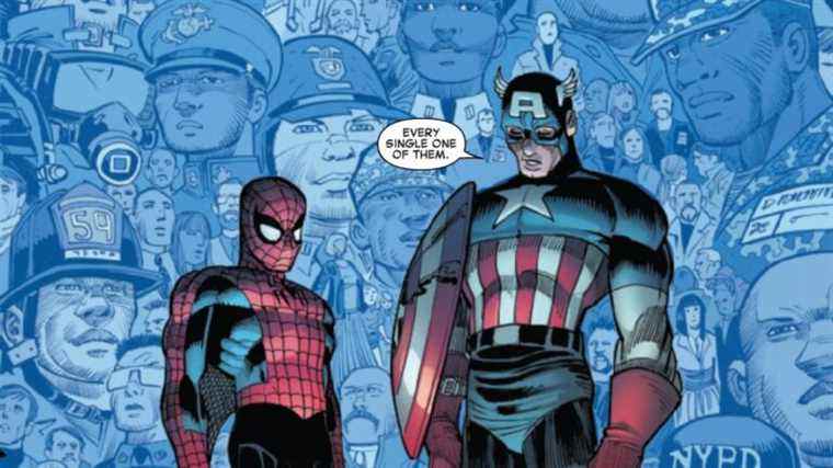 Captain America et Spider-Man rendent hommage aux victimes des attentats du 11 septembre à l’occasion de son 20e anniversaire