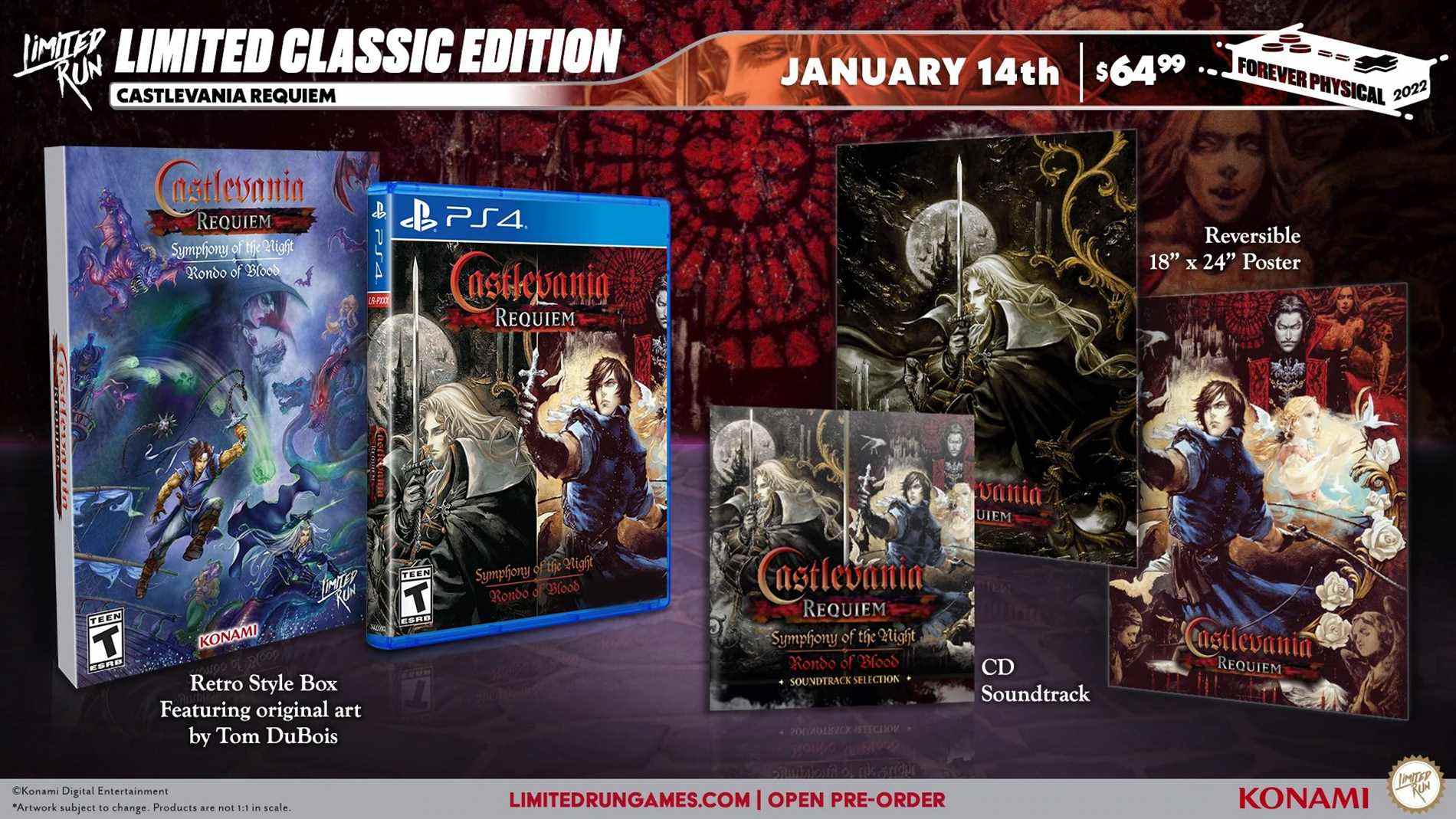 Les précommandes de l'édition physique de Castlevania Requiem sont ouvertes à Limited Run, et cochez cette case!
