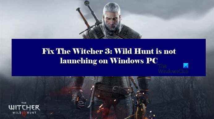 Fix The Witcher 3 Wild Hunt ne se lance pas sur Windows PC