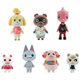 Animal Crossing - lot de 7 peluches personnages