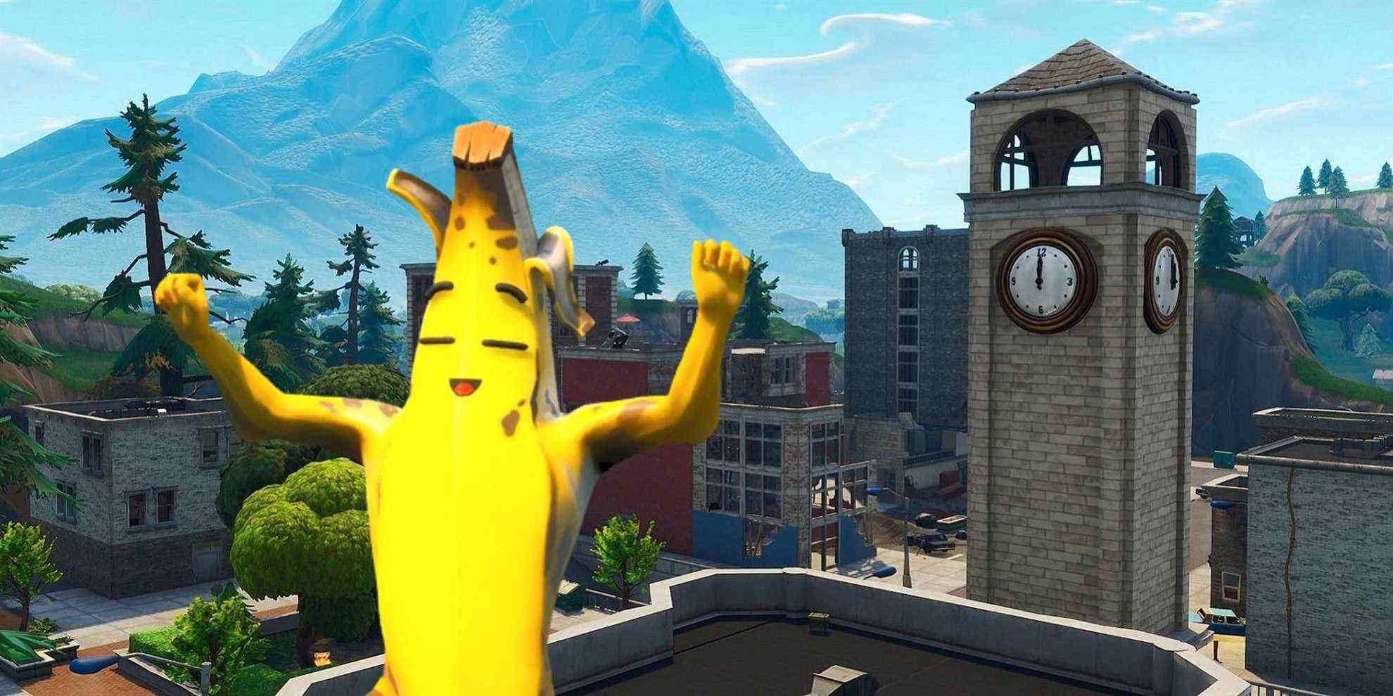 Fortnite Tweet Tout mais confirme que les tours inclinées reviendront sur l'île demain
