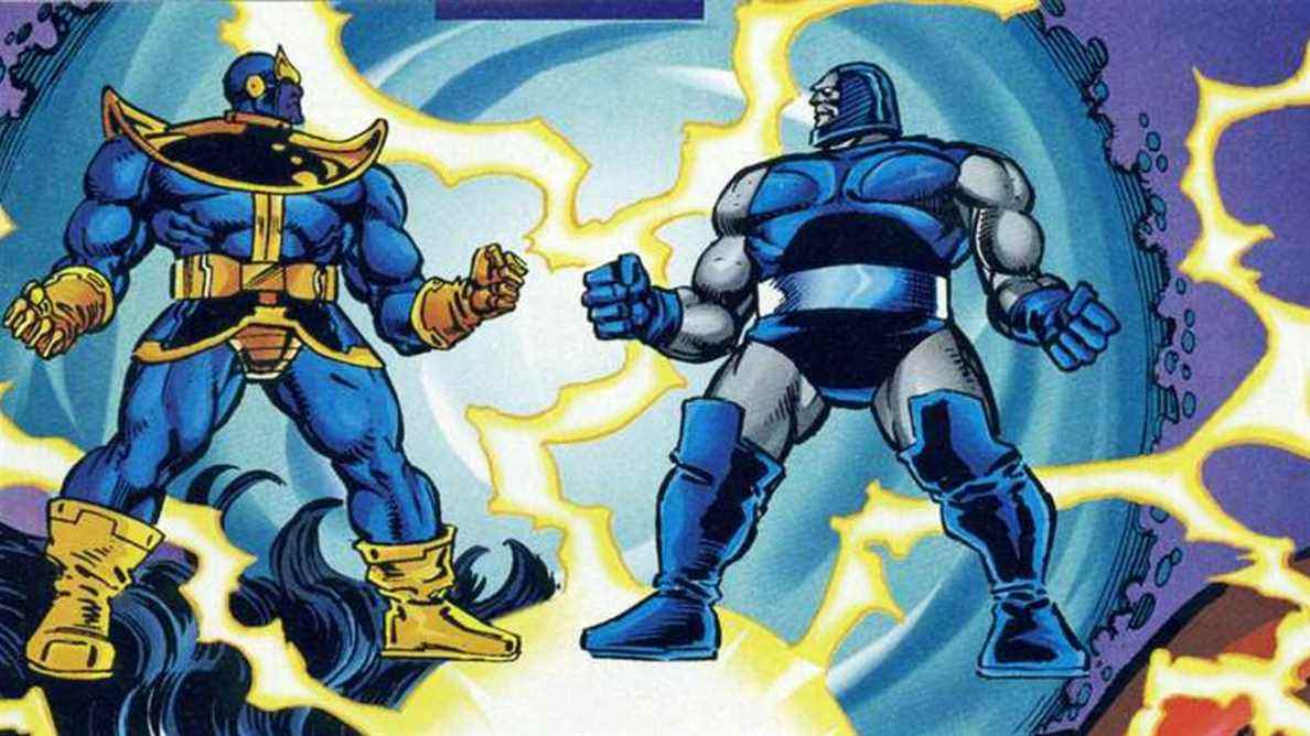 Thanos contre Darkseid - à l'intérieur du match épique Marvel contre DC qui s'est réellement produit
