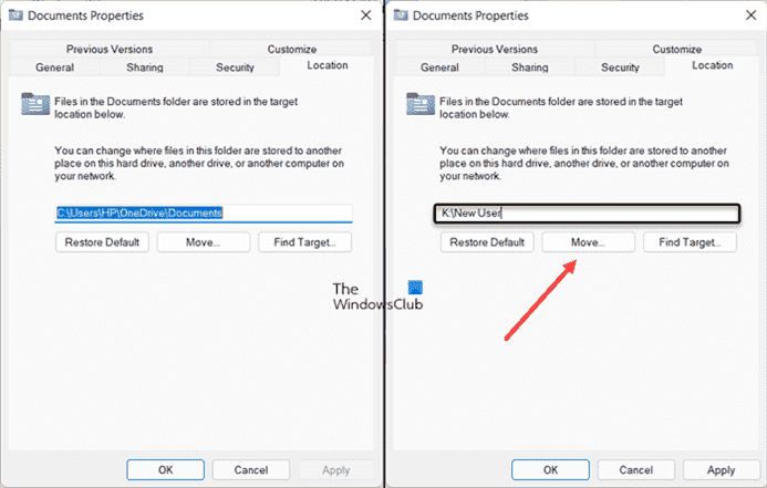 Comment déplacer le profil utilisateur vers un autre lecteur dans Windows 11/10