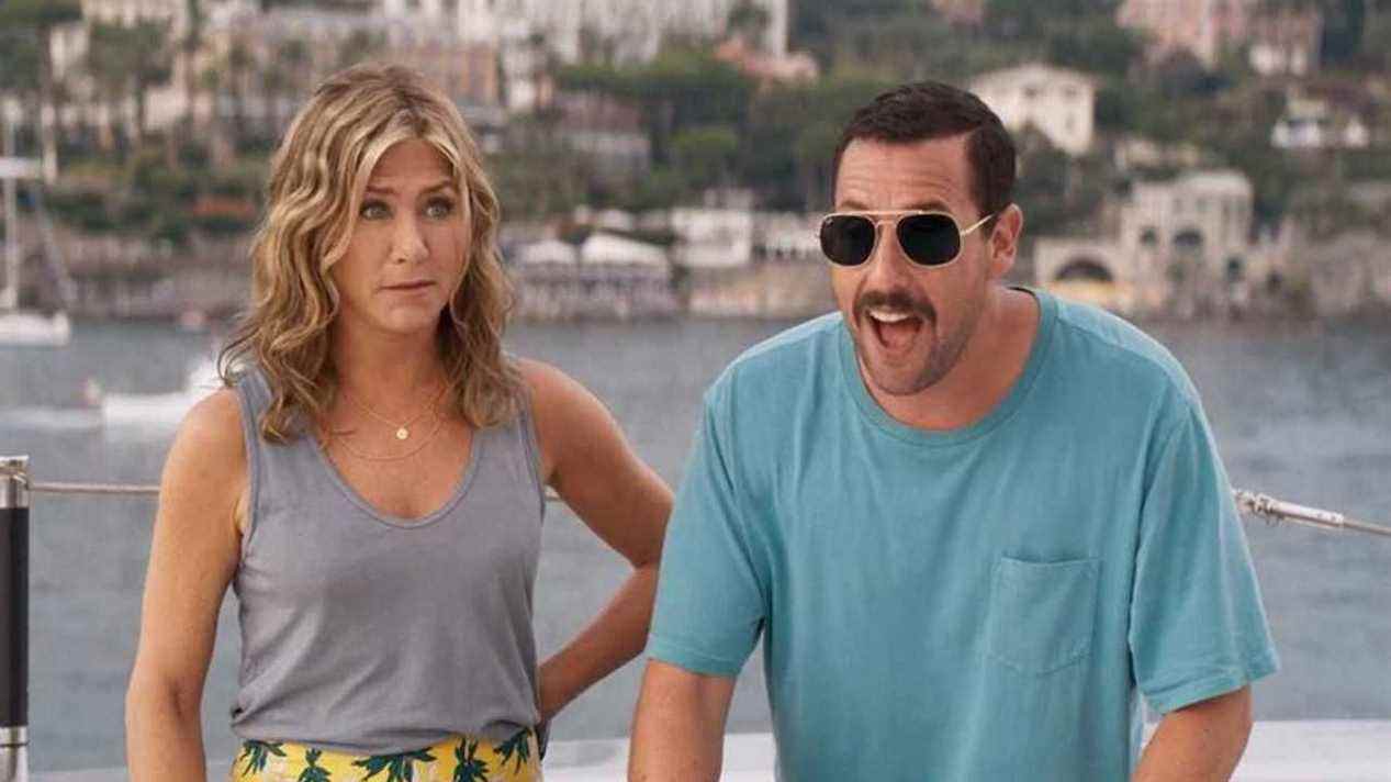 De nouvelles images de plateau réunissent Adam Sandler et Jennifer Aniston sur Murder Mystery 2
