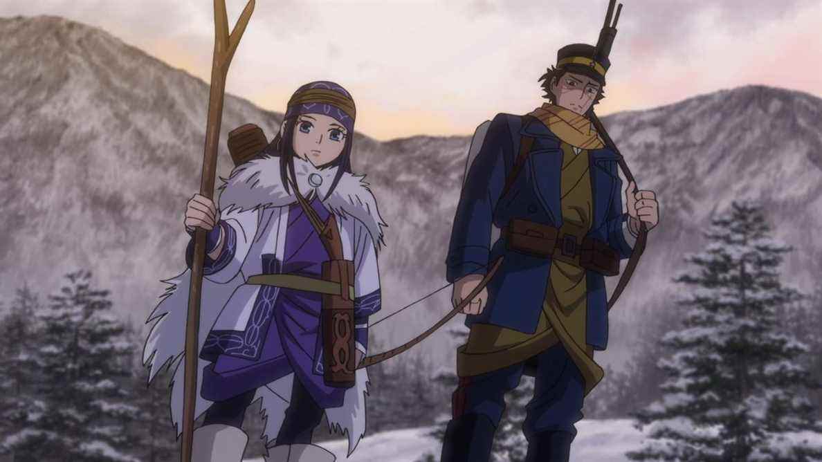 Aspira et Saichi Sugimoto dans Golden Kamuy