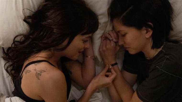 Dakota Johnson and Sonoya Mizuno appear in AM I OK? by Tig Notaro and Stephanie Allynne, an official selection of the Premieres section at the 2022 Sundance Film Festival. Courtesy of Sundance Institute 