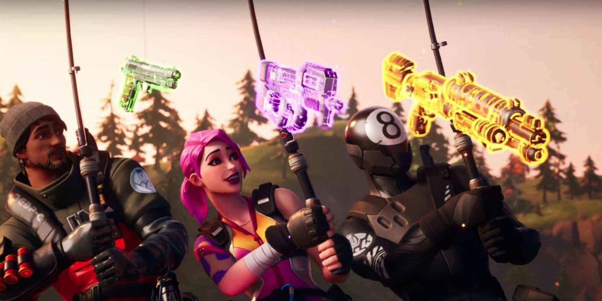 Fortnite Player remporte Battle Royale uniquement en utilisant des objets trouvés en pêchant
