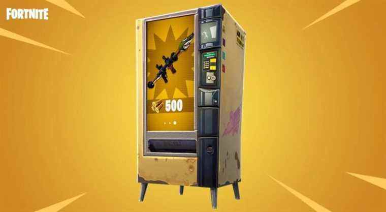 Emplacement du distributeur automatique Fortnite défectueux
