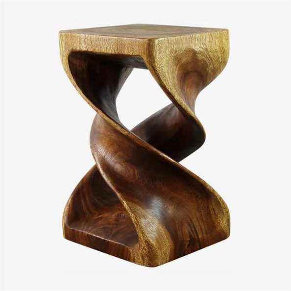 Table Tabouret Haussmann Bois Double Twist