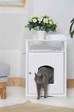 Table de chevet pour salle de bain Merry Pet Cat