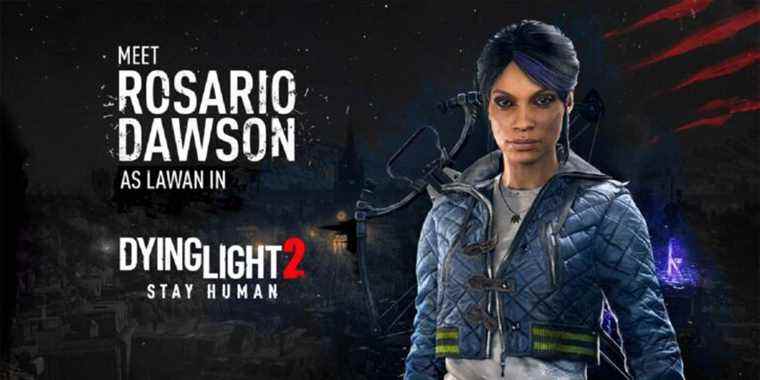 Dying Light 2 Cast, Lawan, Acteurs Aiden Voice, Rosario Dawson, Jonah Scott
