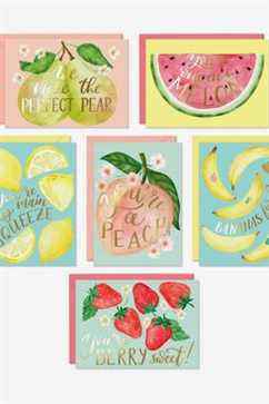 Lot de 6 cartes d'amitié Sweetzer & Orange