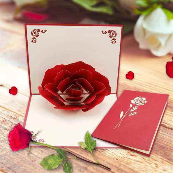 Carte d'amour Howaf Saint Valentin (lot de 2)