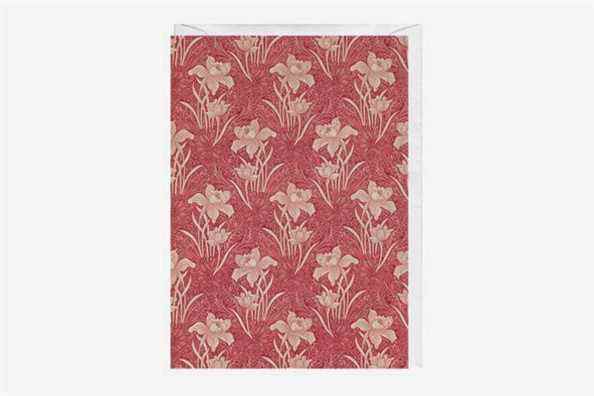 Motif floral conçu par William Morris Carte de vœux