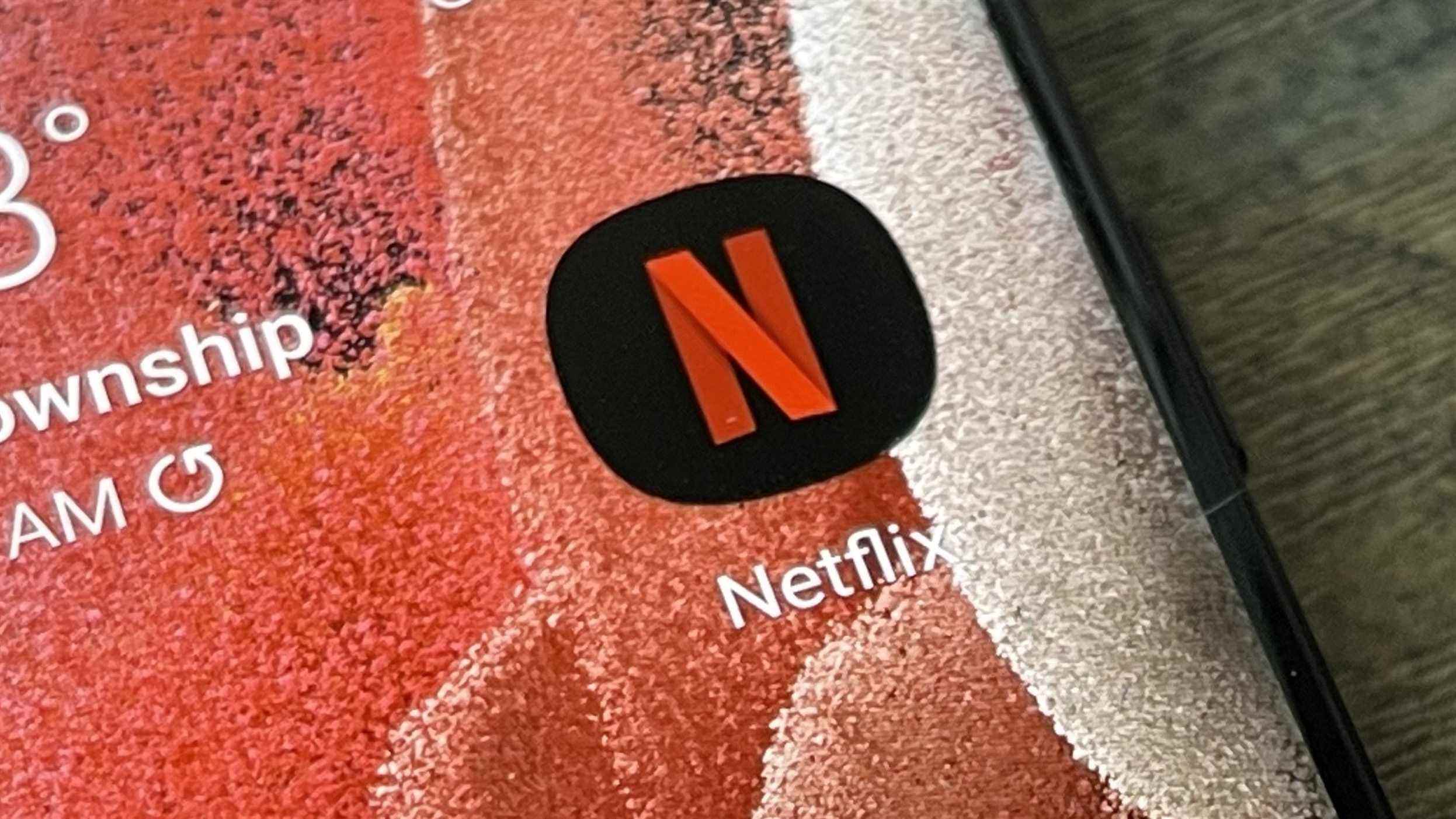 Icône de l'application Netflix sur l'écran d'accueil d'Android