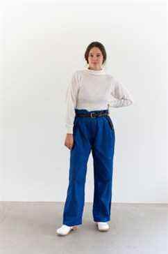 Pantalon de travail bleu matisse vintage