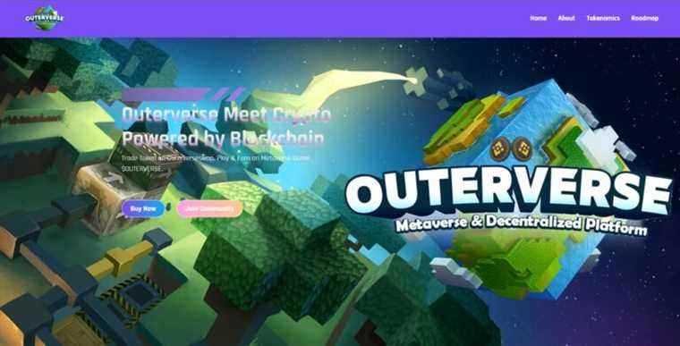 Outerverse NFT Token Scam revendique de faux liens vers Freedom Games Real Crafting Title
