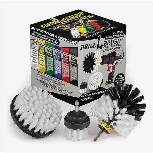 Drillbrush Kit de nettoyage des surfaces de salle de bain