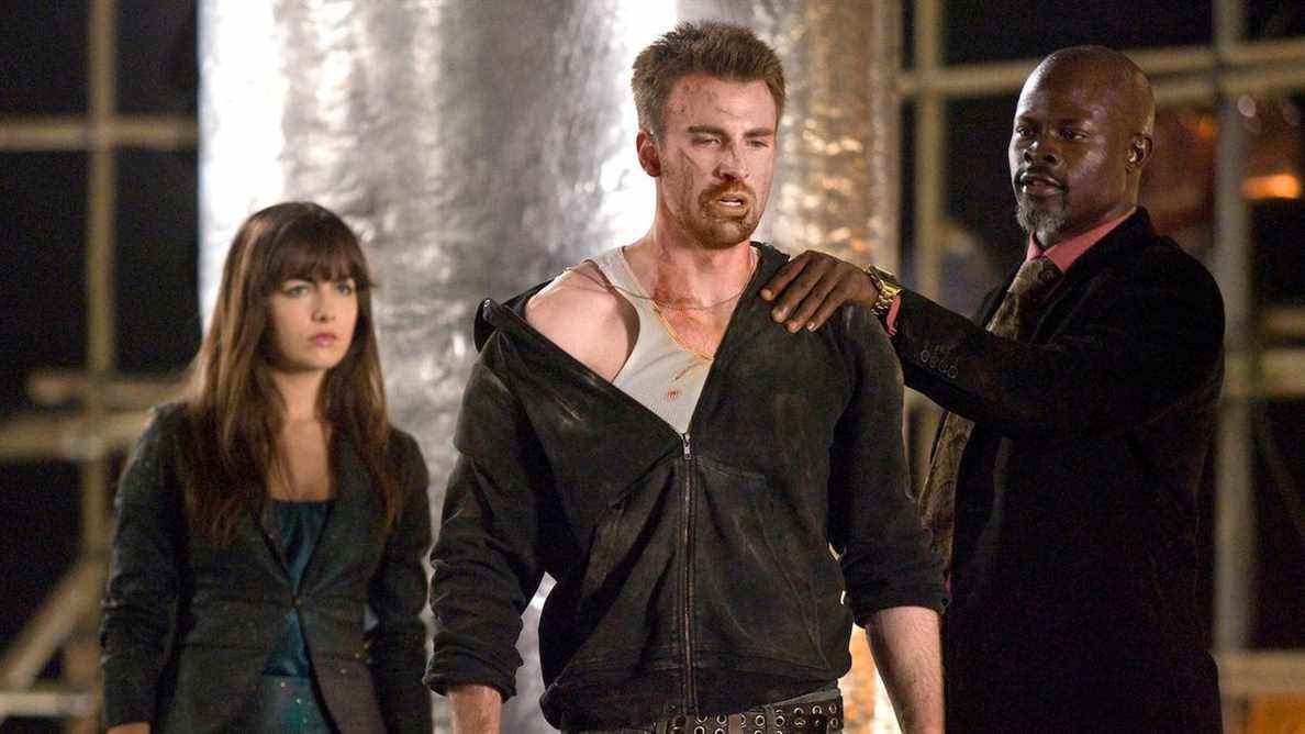 Camilla Belle, Chris Evans et Djimon Hounsou dans Push.