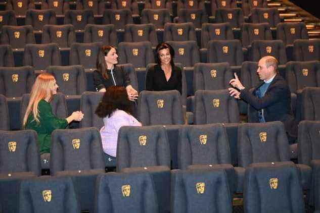 Visite du duc de Cambridge aux BAFTA