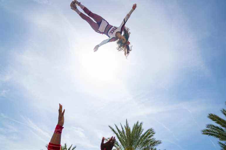 Cheer Season 2. Bella Guzman in Cheer. Cr. Netflix © 2022