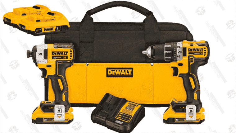 À la fenêtre, à DeWalt, jusqu’à ce que les offres baissent de 31 % sur ce kit combiné de perceuse sans fil