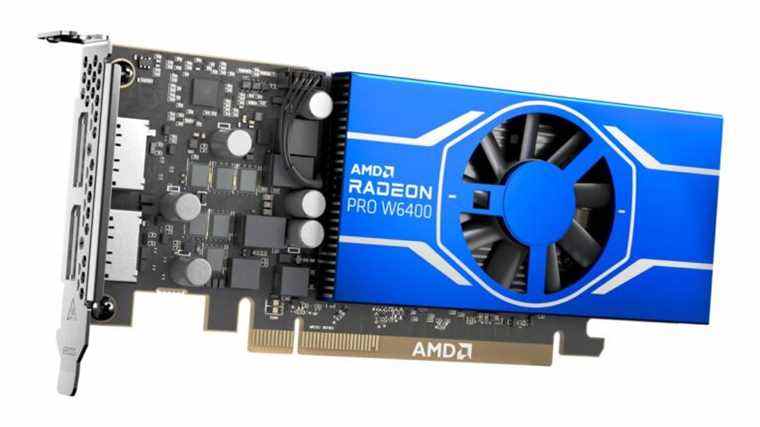 AMD annonce la carte graphique pour station de travail Radeon Pro W6400