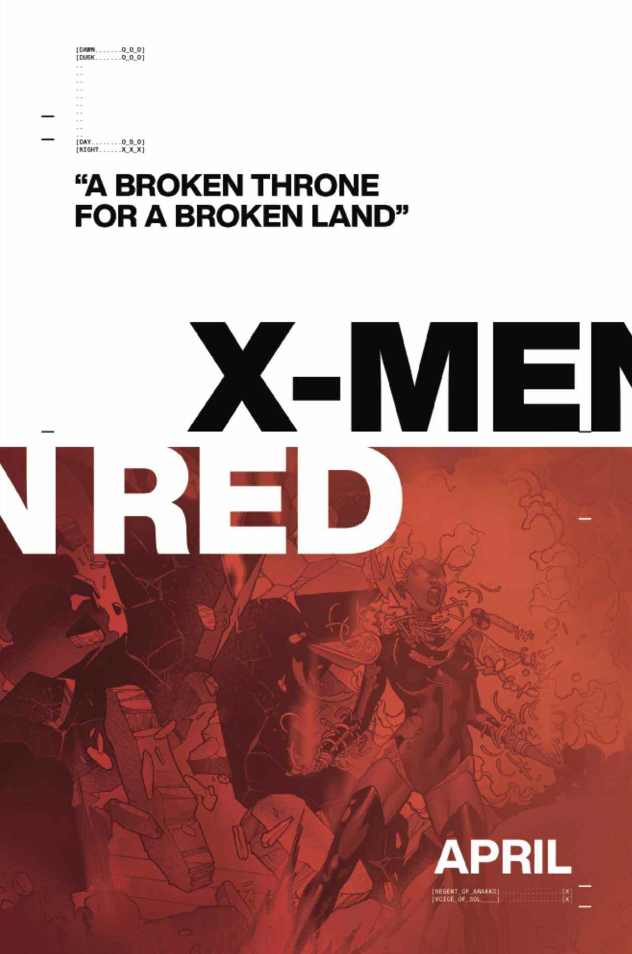 X-Men : teaser rouge dans SWORD #11