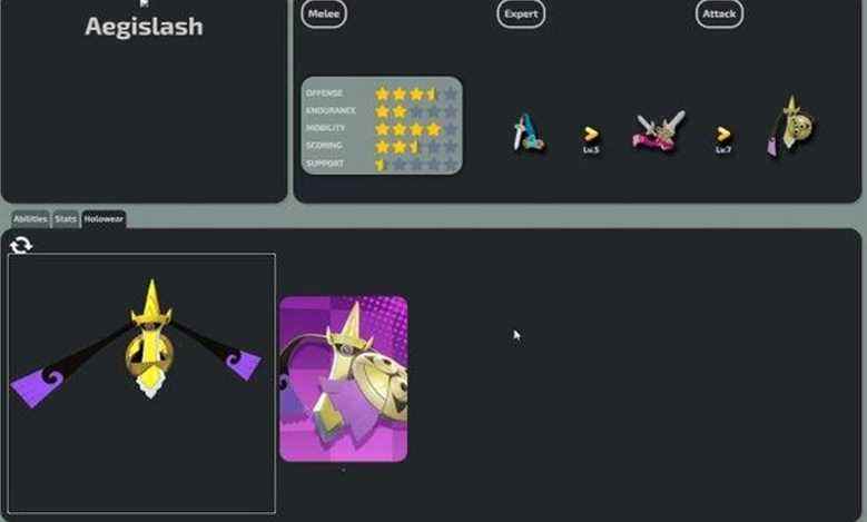 Pokemon unit les fuites d'aegislash