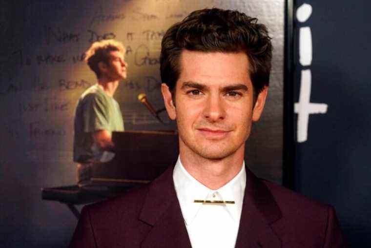 Andrew Garfield poses at the premiere of the film "tick, tick…BOOM!" on the opening night of the 2021 AFI Fest, Wednesday, Nov. 10, 2021, in Los Angeles. (AP Photo/Chris Pizzello)