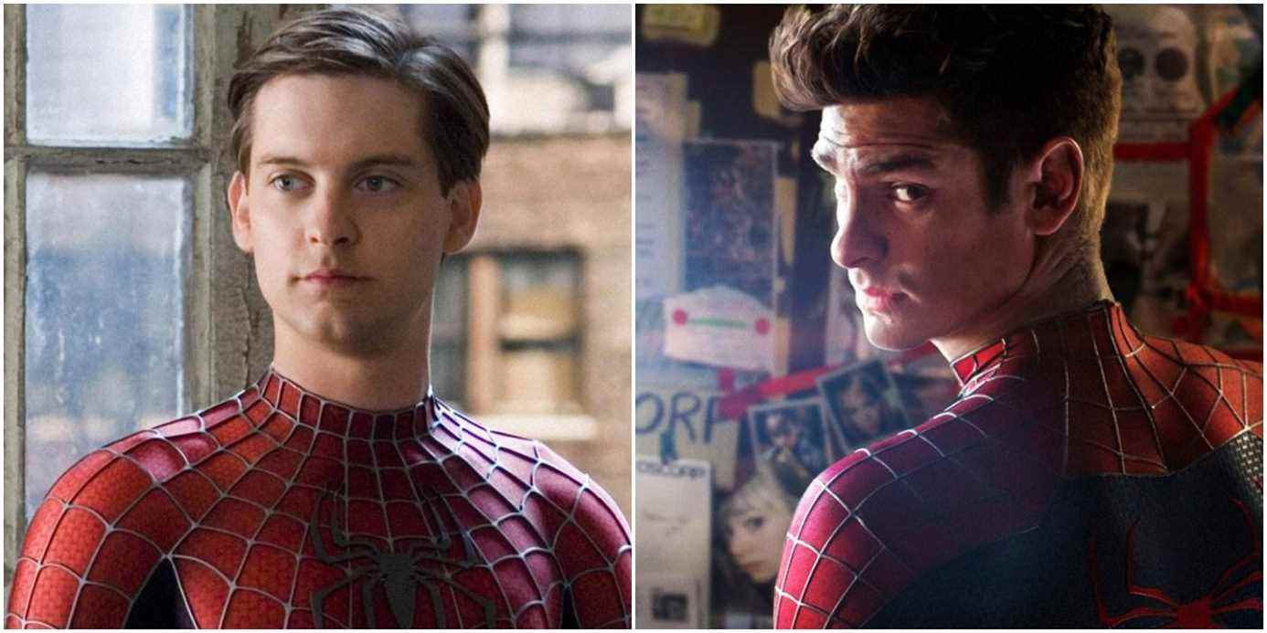 Andrew Garfield et Tobey Maguire se sont faufilés dans la première de Spider-Man : No Way Home 
