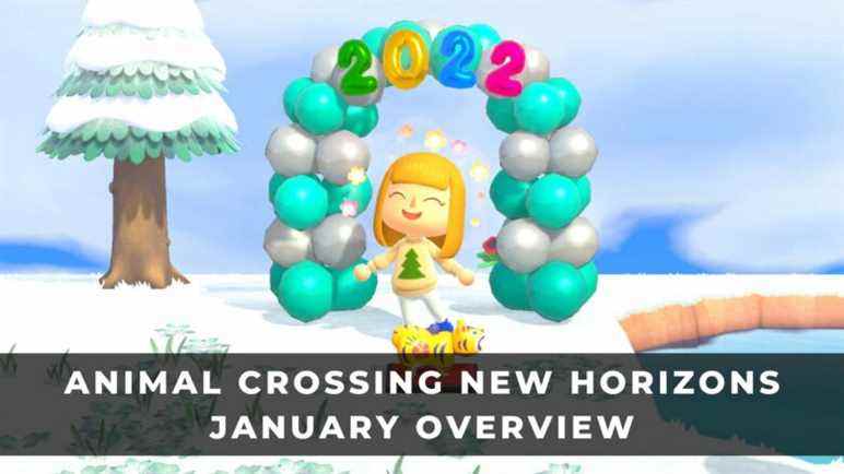 Couverture de la vue d'ensemble d'Animal Crossing New Horizons en janvier