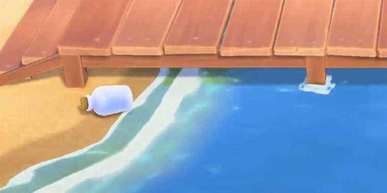 Animal Crossing: New Horizons Player crée une vraie bouteille de bricolage
