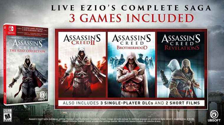 
      Assassin's Creed : The Ezio Collection arrive sur Switch le 17 février    
