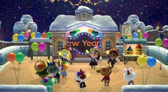 Animal Crossing New Year's tarantula attack