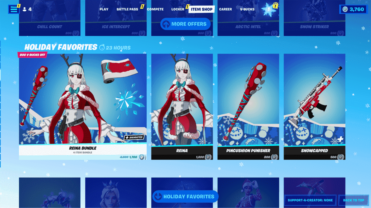 Ce qu'il y a dans la boutique d'objets Fortnite aujourd'hui - 4 janvier 2022: Dernière chance pour les skins Winterfest
