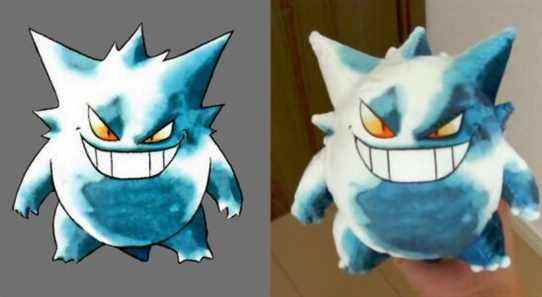 A fan's classic Pokemon Gengar plush design