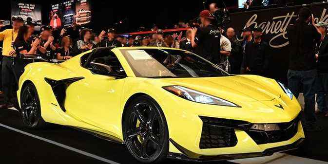 Chevy Corvette Z06 VIN 001 2023 vendue aux enchères pour 3,6 millions de dollars