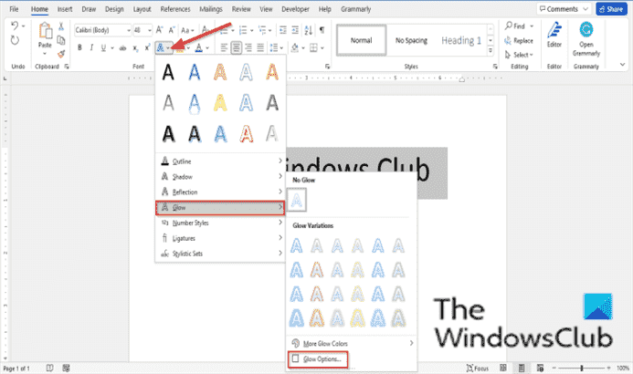 Comment rendre la police floue dans Microsoft Word