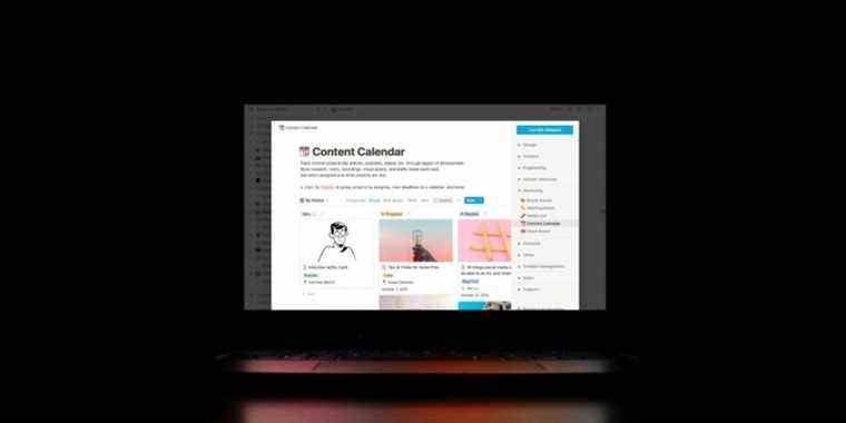 Comment utiliser le modèle de calendrier de contenu dans Notion