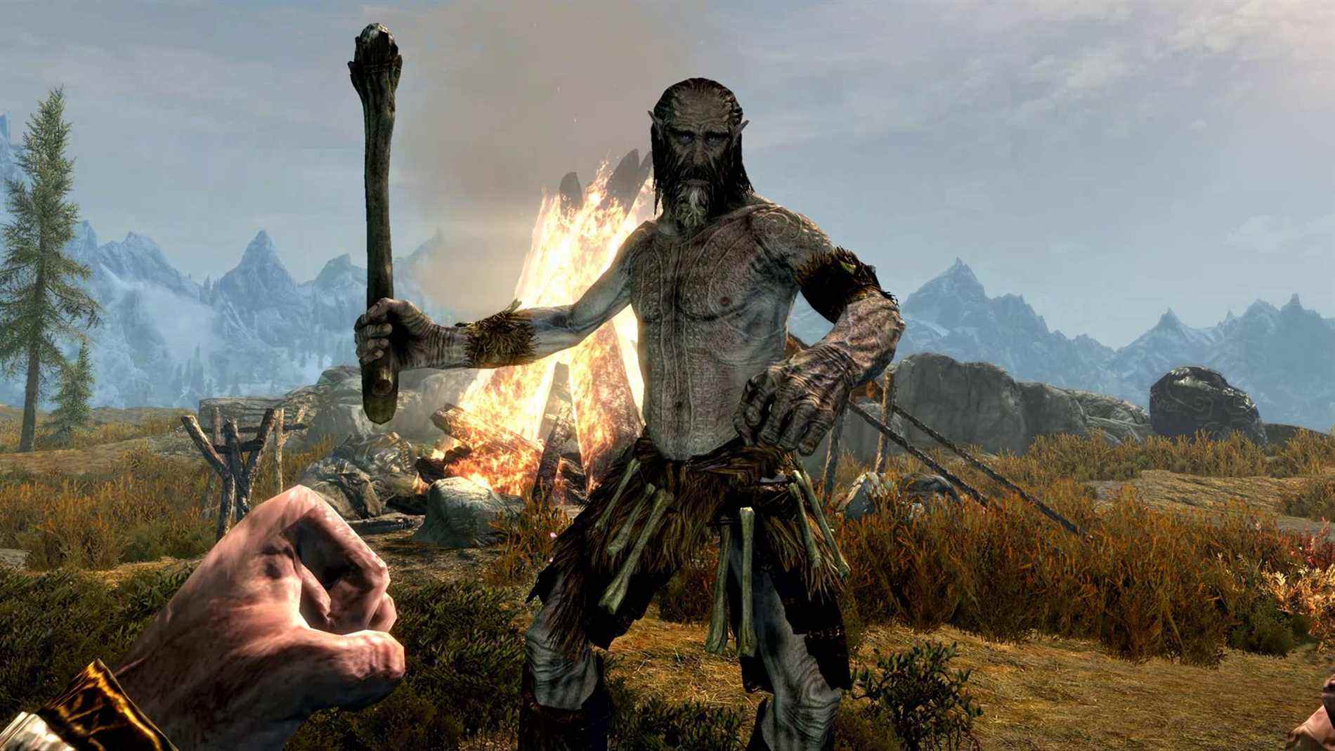 Comment vous frayer un chemin à travers Skyrim en tant qu'enfant de dragon non armé
