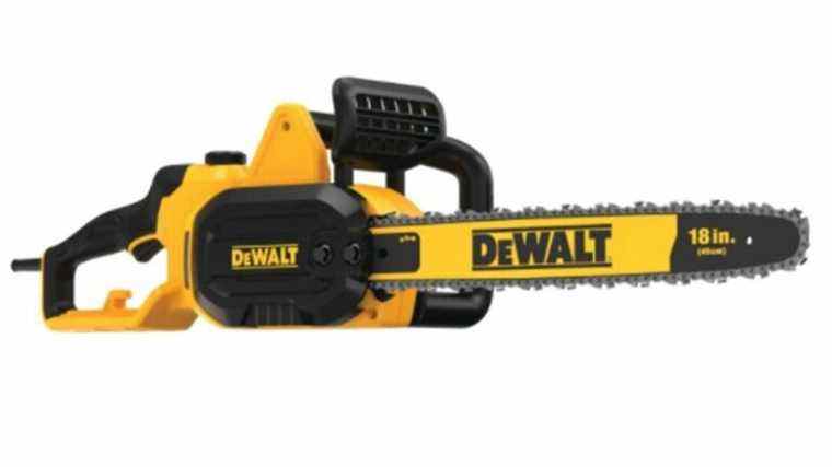 DeWalt rappelle des tronçonneuses qui peuvent continuer à fonctionner après avoir été éteintes