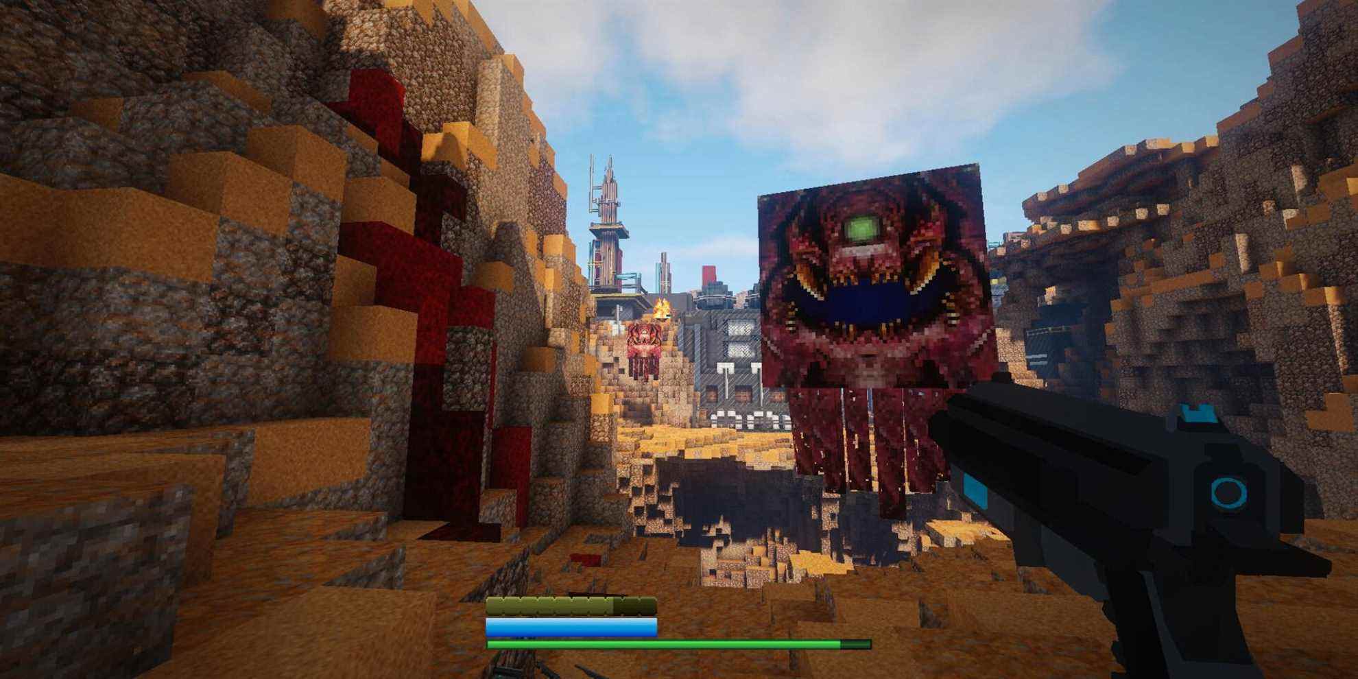 Déchirer et déchirer les démons en cubes avec ce mod Doom pour Minecraft
