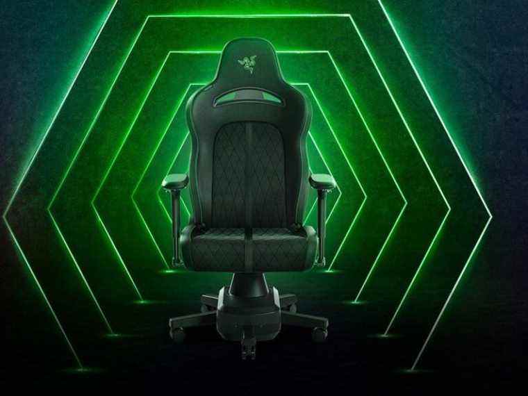 Défiant Dieu, Razer a mis des moteurs haptiques dans sa chaise de jeu haut de gamme Enki Pro HyperSense