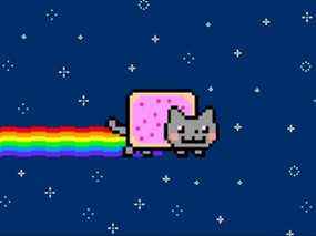 Le mème de Nyan Cat de 2011, qui s'est vendu en tant que NFT pour près de 600 000 $ en 2021. Dépenser six chiffres sur le droit abstrait d'un GIF ne serait même pas proche de la décision d'investissement la plus déconseillée prise en 2021.