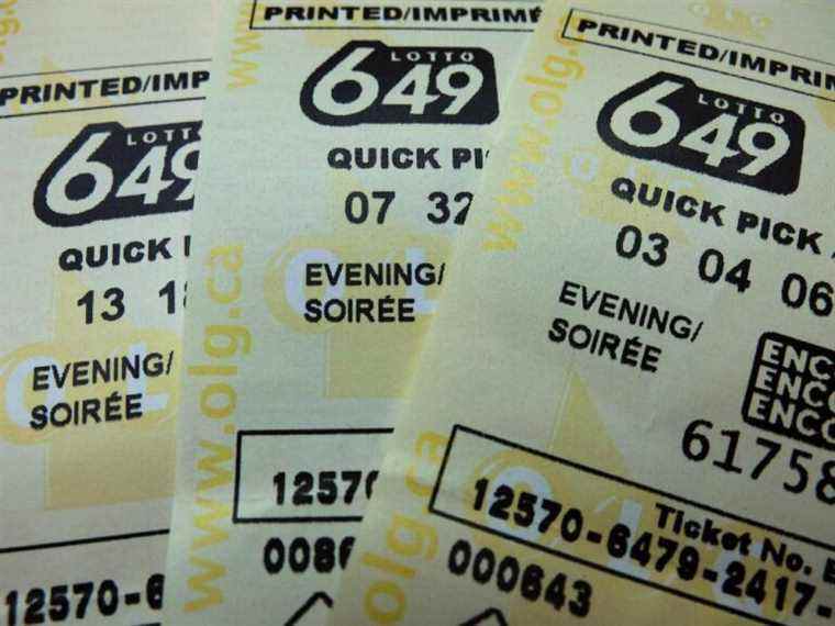 Deux billets gagnants pour le gros lot de 14,2 millions de dollars du Lotto 649 de samedi