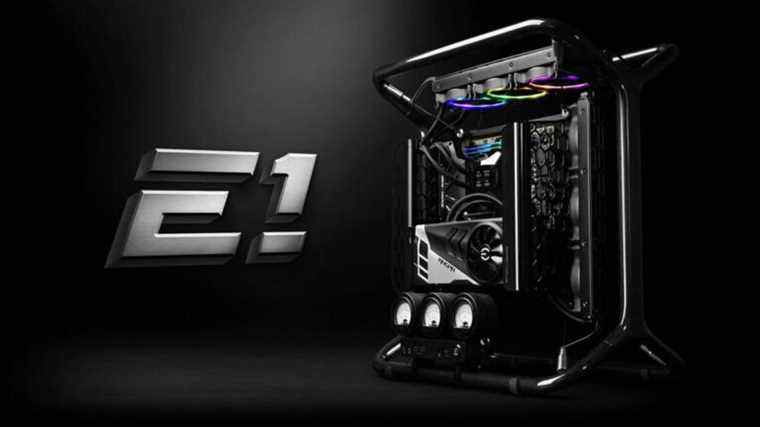 EVGA E1 est un lac d’aulne infusé de fibre de carbone, un PC de jeu RTX 3090 Ti