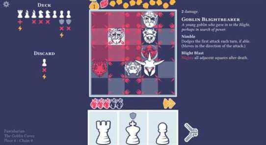 Échecs et cartes roguelike Pawnbarian a lancé sa nouvelle version brillante